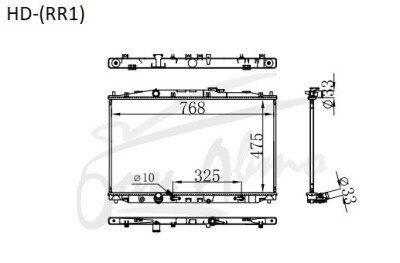 Радиатор HONDA ELYSION 2003-2013 (RR1) (K24A) 
Бренд: TONGSHI PL16AT