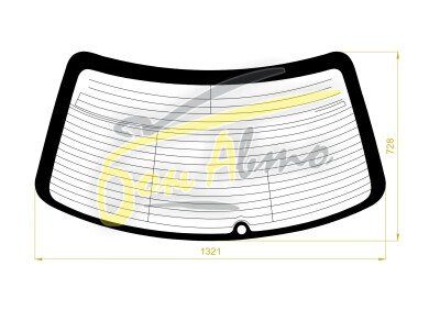 Стекло заднее с обогревом HONDA ACCORD 1997-2002 (CF3-4d sed) 1 отверстие 
Бренд: BSG