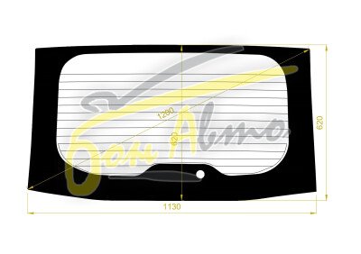 Стекло заднее с обогревом MAZDA FLAIR WAGON 2008-2013 (MM21) 1 отверстие 
Бренд: ZDG
