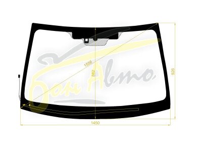 Стекло лобовое SUBARU OUTBACK 2009-2014 (BR9-RHD-5d) обогрев щеток, место под 2 камеры, место под датчик дождя, 
Бренд: ZDG с синей полосой