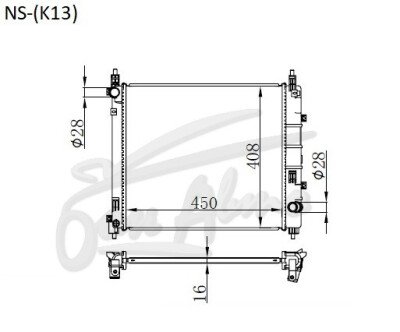 Радиатор RENAULT PULSE 2012-2017 (K13) (HR15-16) 
Бренд: TONGSHI PL16MT