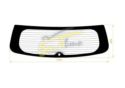 Стекло заднее с обогревом MITSUBISHI RVR 2010- (GA3W) 1 отверстие 
Бренд: ZDG