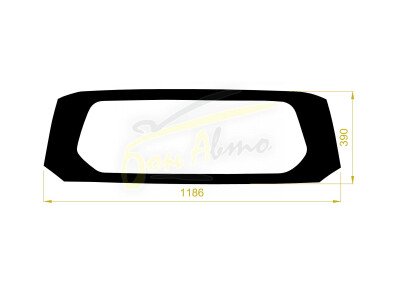 Стекло заднее с обогревом SUBARU PLEO PLUS 2017- (LA350) молдинг, 
Бренд: BENSON Тонированное