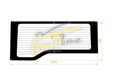 Стекло заднее с обогревом NISSAN TERRANO II 1993-2006 (#R20) 
Бренд: BENSON