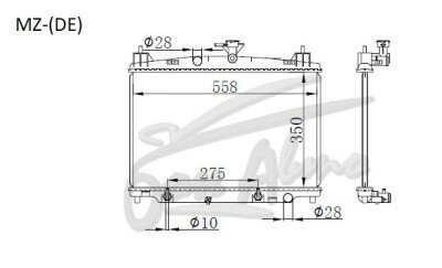 Радиатор MAZDA 2 2007-2014 (DE) (ZJ,ZY) 
Бренд: TONGSHI PL16AT