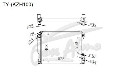 Радиатор TOYOTA REGIUSACE 1989-2004 (KZH100) (1KZ,2L-T) 
Бренд: TONGSHI AL48AT