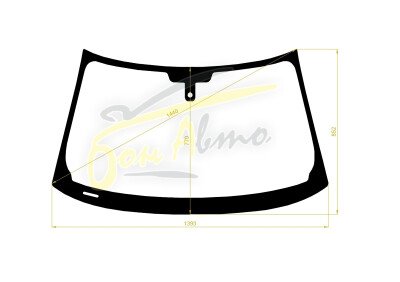 Стекло лобовое AUDI A1 2010- (8X1-3d) место под датчик дождя 
Бренд: BENSON