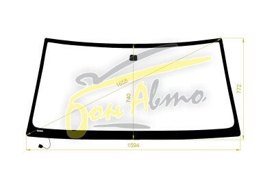 Стекло лобовое TOYOTA LAND CRUISER CYGNUS 1997-2007 (FJ100-RHD) обогрев щеток 
Бренд: BSG