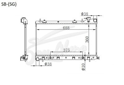 Радиатор SUBARU FORESTER 2002-2008 (SG) (EJ20) 
Бренд: TONGSHI 50% PL16AT