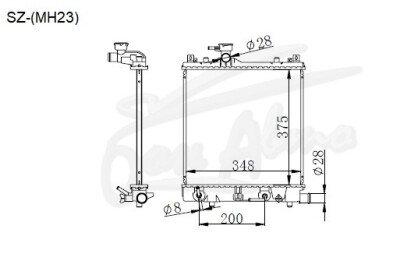 Радиатор SUZUKI PALETTE 2008-2013 (MK21) (K6A) 
Бренд: TONGSHI PL26AT