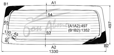 Стекло заднее с обогревом TOYOTA TOWN ACE 2008- (S400) 
Бренд: BENSON