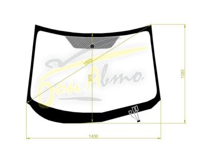 Стекло лобовое HONDA HR-V 2014-2021 (RU1-RHD) обогрев щеток антенна, 
Бренд: ZDG с синей полосой