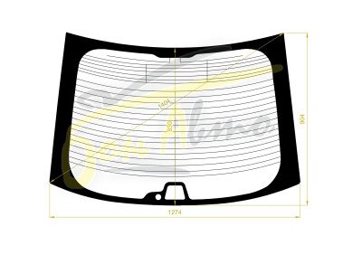 Стекло заднее с обогревом TOYOTA AVENSIS 2003-2009 (T250-5d l/b) 
Бренд: BSG