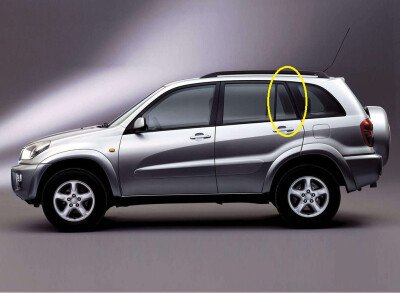 Стекло боковое TOYOTA RAV 4 2000-2005 (ACA20-5d) RQ/LH 
Бренд: BENSON