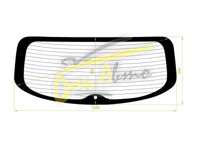 Стекло заднее с обогревом HYUNDAI SANTA FE 2006-2012 (CM) 1 отверстие 
Бренд: BSG