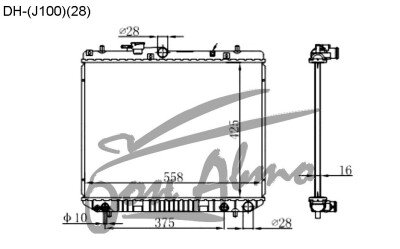 Радиатор DAIHATSU TERIOS KID 1998-2012 (J111G)(28) (EF) 
Бренд: TONGSHI AL26AT