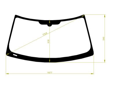 Стекло лобовое LAND ROVER RANGE ROVER 2002-2012 (L322) 
Бренд: BSG с зеленой полосой