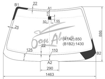 Стекло лобовое MITSUBISHI DIAMANTE 1990-1995 (F15) 
Бренд: ZDG