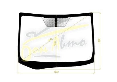 Стекло лобовое TOYOTA ALPHARD 2015-2023 (H30-RHD) 
Бренд: ZDG с синей полосой