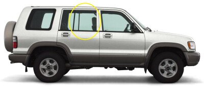 Стекло боковое OPEL MONTEREY 1991-2002 (UBS69 -5d) RD/RH 
Бренд: BSG