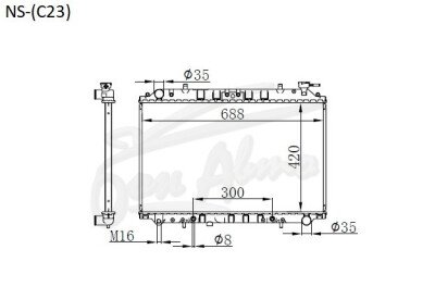 Радиатор NISSAN SERENA 1991-2000 (C23) (SR20,CD20) 
Бренд: TONGSHI PL26AT