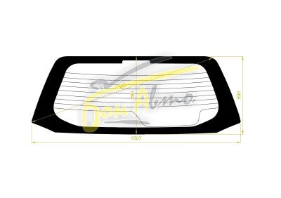 Стекло заднее с обогревом HAFEI SIMBO 2006- (CQ) 
Бренд: BENSON