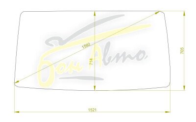 Стекло лобовое ISUZU ELF/ATLAS 1991- (F23-1520*718*1594) 
Бренд: ZDG с синей полосой