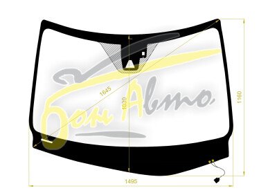 Стекло лобовое LEXUS RX 2015-2022 (AGL20-LHD) обогрев щеток, место под 1 камеру, место под датчик дождя, 
Бренд: BENSON