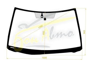 Стекло лобовое DAIHATSU ALTIS 2001-2006 (ACV30N-RHD) место под датчик дождя 
Бренд: BSG с зеленой полосой