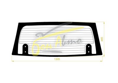 Стекло заднее с обогревом ISUZU RODEO 1998-2004 (UES-3d) 14 отверстий 
Бренд: BENSON