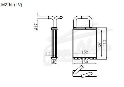 Радиатор отопителя MAZDA MPV 1990-1999 (LV) 
Бренд: TONGSHI AL32