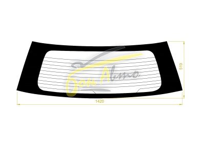 Стекло заднее с обогревом MAZDA DEMIO 2002-2007 (DY3-5) 
Бренд: ZDG