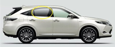 Стекло боковое TOYOTA HARRIER 2013-2020 XU60 RD/RH фурнитура, 
Бренд: BENSON Тонированное