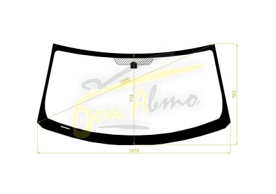 Стекло лобовое TOYOTA COROLLA RUMION 2007-2015 (ZRE152) 
Бренд: BSG с зеленой полосой