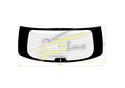 Стекло заднее с обогревом HYUNDAI IX 55 2006-2013 (EN) 1 отверстие 
Бренд: BSG