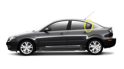Стекло боковое MAZDA 3 2003-2008 (BK-4d sed) RQ/LH 
Бренд: BSG