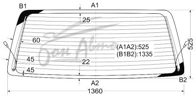 Стекло заднее с обогревом TOYOTA LAND CRUISER 1997-2007 (FJ100) 
Бренд: BSG