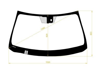 Стекло лобовое LEXUS LS 2006-2017 (USF40-LHD) обогрев щеток, место под датчик дождя, 
Бренд: BSG