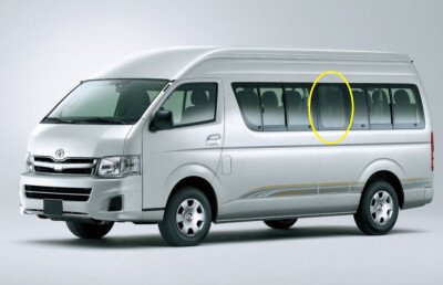 Стекло боковое TOYOTA HIACE 2004-2019 H200-L/R-536*565 SF/LH4/X 
Бренд: BSG