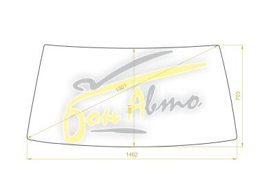 Стекло лобовое MITSUBISHI DELICA 1986-1999 (P25W-в резинку) 
Бренд: YHG с синей полосой