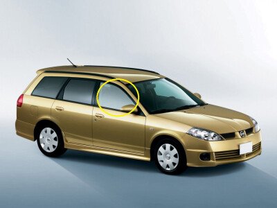 Стекло боковое NISSAN WINGROAD 1999-2006 Y11 FD/RH 
Бренд: BSG