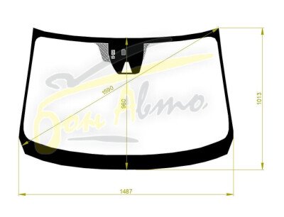 Стекло лобовое MAZDA ATENZA 2012- (GJ-RHD-4d sed) место под 1 камеру, место под датчик дождя, 
Бренд: BENSON