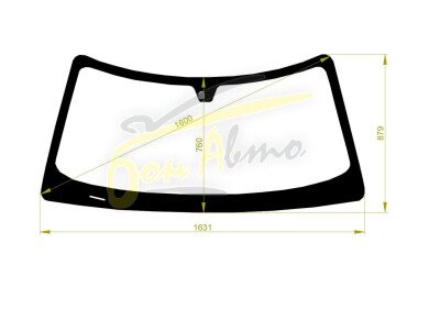 Стекло лобовое CHRYSLER 300C 2004-2010 (LHD-4d sed) место под датчик дождя 
Бренд: КМК с синей полосой