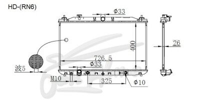 Радиатор HONDA STREAM 2006-2014 (RN6-9) (R18-20) 
Бренд: TONGSHI PL16AT
