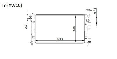 Радиатор TOYOTA PRIUS 1997-2003 (NH10) (1NZ) 
Бренд: TONGSHI PL16MT