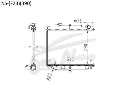 Радиатор NISSAN ATLAS 1991-2007 (F23)(390) (TD,QD,BD,ED) 
Бренд: TONGSHI PL32MT