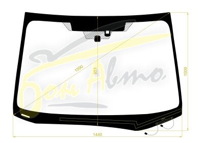Стекло лобовое SUBARU XV 2017- (GT-LHD) обогрев щеток, место под 2 камеры, место под датчик дождя, 
Бренд: ZDG с синей полосой