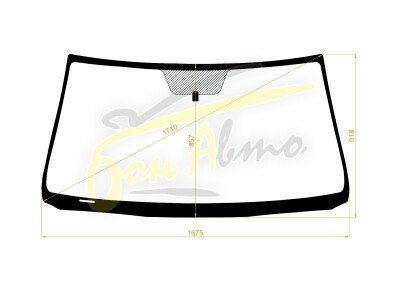 Стекло лобовое TOYOTA TUNDRA 2006- (GSK50) 
Бренд: BSG с зеленой полосой