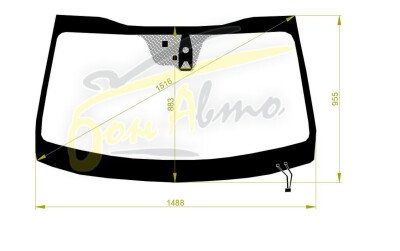 Стекло лобовое KIA K5 2015-2019 (JF-LHD) обогрев щеток, место под 1 камеру, место под датчик дождя, место под датчик влажности, молдинг, 
Бренд: BENSON с синей полосой