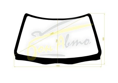 Стекло лобовое TOYOTA CHASER 1988-1992 (GX81-h/t) 
Бренд: ZDG с синей полосой